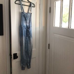 Stone washed overalls